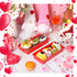 200 Pcs Charcuterie Boxes - Disposable Rectangle Cookie Boxes with Clear Lids and Rope for Bakery, 7.5'' Red Dessert