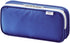 LIHIT LAB Double Pen Case, Large, 4.1 x 8.7", Blue