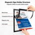 VAIIGO 8.5" 11" 2Pack) x Magnetic Self-Adhesive Display Frame, Double Sided Window Magnetic Sign Holder with Clear PVC