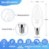 Brightever Candelabra 40W Equivalent LED Light Bulbs, 4W Candle Light Bulbs with Small E12 Base, Daylight White 5000K Ceiling Fan Lightbulbs, Type B Bulb for Wall Sconces, Non-Dimmable, Pack of 6 by Brightever