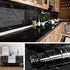 Livelynine 15.8x394 Black Countertop Contact Paper Waterproof Peel and Stick Countertops Kitchen
