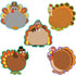 Thanksgiving Turkey Cut-Outs for Classroom Decoration, Creative Bulletin Board Fall Theme, 5.9 x 5.9 Inch (40 Pcs)