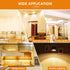 GU10 LED Light Bulbs, 5W 500LM, 3000K Warm White, Dimmable MR16 Replacement for Recessed Lighting, 6 Pack