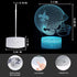 Helmet Shape Optical Illusion Night Light, Smart 7 Colors Table Lamp Gifts for Men, Women, Kids, Boys, Teens