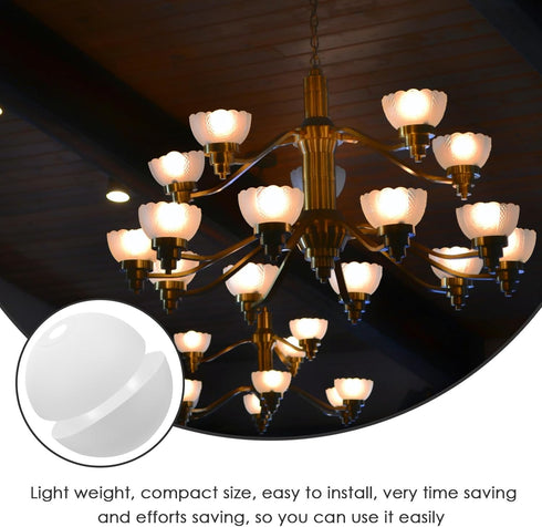 2pcs IMIKEYA Plastic Lampshade Floor Lamp Shades Replacement Plastic Bowl White Lamp Shades Mushroom Lampshade