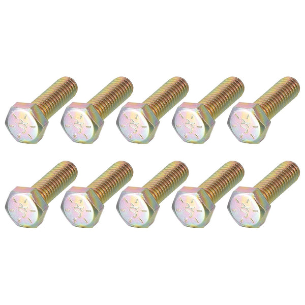 Hex Bolts (1/4-20x1") 50Pcs, Carbon Steel Zinc Plated Fully Threaded, Coarse Thread UNC Hex Head Screw Bolt for