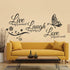 Zonon 3 Sheets Vinyl Wall Quote Stickers, Inspirational Love Faith Hope Family Motivational Wall Decals for Home School