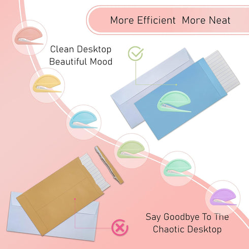 Letter Opener Envelope Slitter Tool, Cute Mail Opener for Desk, Package Opener Office Supplies