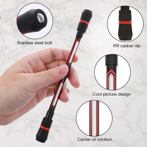 cobee 4 19cm Adaptable(0.5mm Spinning Rotating Pen, Pcs Weighted Rolling Finger Rotating Ballpoint Pen Anti Slip