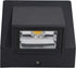 3W LED Outdoor Step Down Light Fixture - Black Finish with Cool White Glow