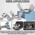 Aienxn 100PCS 304 M3, M4, M5, M6, M8, M10, Metric Sizes Wing Nuts Assortment Kit, Stainless Steel Parts Butterfly Wing
