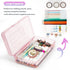 Pencil Box, Large Capacity Plastic Pencil Case for Kids, Girls, Boys, Adults, Hard Crayon Box Storage