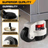 Retractable Leveling Machine Casters, 4 Pcs, 4400 lbs Capacity, Heavy Duty 1100 lbs Each Caster