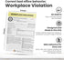 Cubefinds Office Workplace Violation Notice, Funny Workplace Police Message for Coworkers, Self-Adhesive Sticky