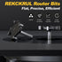 Spoilboard 1/4 Inch 1-1/2" 4-Wings, Trimming CNC Surfacing Router Bit Shank, Cutting Diameter Slab Flattening Router