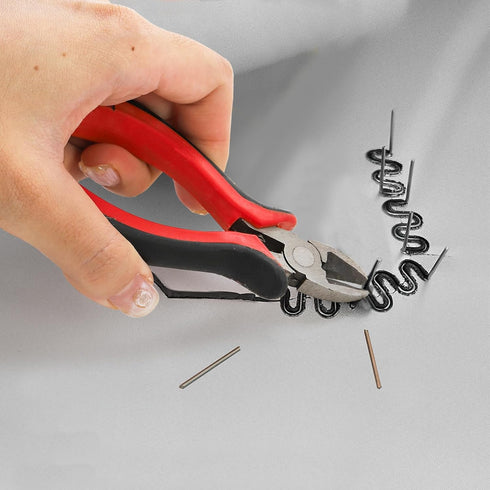 ZOOFOX 3000 Pieces Plastic Welder Staples, Hot Staples with Storage Box, 0.6 and 0.8mm Plastic Welding Kit