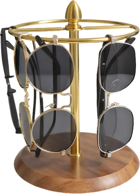 Glasses Stand for 12 Pairs, Sunglasses Organizer Rack, 2-in-1 Eyewear Display &