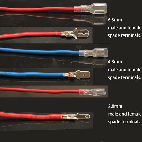 540pcs 2.8mm 4.8mm 6.3mm Male and Female Spade Connectors Kit with Insulating Sleeve for Electrical Wiring