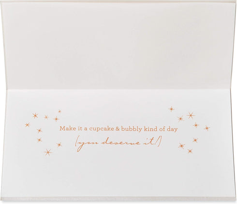Papyrus Birthday Card for Her, Cupcake & Bubbly Kind of Day