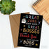 Boss Day Card Bosses Day Cards Gifts Boss Gifts for Men Thank You Card Gift for Leader Manager Bosses Birthday Gift