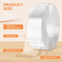 Double Sided Tape Heavy Duty Removable Wall Tape, Multipurpose Strong Clear & Tough Nano Mounting Adhesive for Home Office wall decor, Poster Hanging, DIY Projects, Carpet, 9.85FT