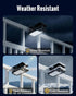 60 3 IP65 Clip on Solar Lights Outdoor, LED Solar Motion Sensor Clamp on Light with Modes, Waterproof Portable Clamp