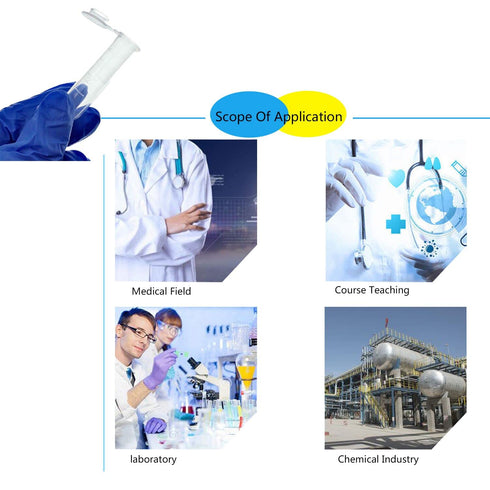 50 Pack 5ml Plastic Sample Vials, Test Tubes with Lids, Storage Container for Liquid Fragrance Beads