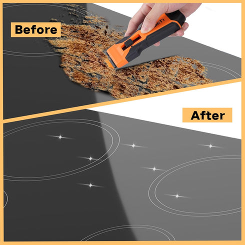 2 Pack 314Pcs -14Pcs 300Pcs REXBETI Razor Blade Scraper Tool, Razor Scraper with Extra Razor Blades Metal and Plastic