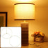 13.7"/35cm Antrader Wire Lamp Shade Rings Metal DIY Drum Lamp Shade Ring for Connecting Lamps Harp, Lampshade Holder
