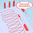 75 Count, Red Permanent Markers Bulk, Quick Drying and Fade Resistant, Fine Point Marker works on Paper, Plastic
