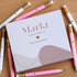 Markt White and Pink Baby Shower Pencils, Bridal Shower Pencils, Gold Foil Heart Pencils, Mini Pencils for Bridal Shower Games, Small Pencils for Girls, Baby Shower Favors, Golf Pencils With Erasers