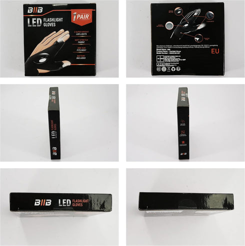 BIIB Gifts for Men, LED Flashlight Gloves, Unique Gadgets for Birthday, Fishing Gifts for Him