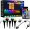 100 FT Permanent Outdoor Lights, Waterproof 2-in-1 Eaves & Ground Stakes LED