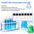 ALWSCI 2ml 8mm HPLC Vial, Clear Autosampler Vial with Graduation, 100 Pack, Black Screw Cap with Hole