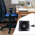 Office Chair Tilt Base, Heavy Duty Control Lift Mechanism, Black Swivel Base Plate, 5.3" x 5.3"