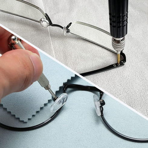 PTSLKHN 5-in-1 Multifunctional Eyeglass Screwdriver, S2 Steel Kits for Eyeglass, Sunglasses, Electronics, Jewelry