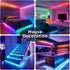 200 (2 100ft) DAYBETTER Led Strip Lights ft Rolls of Smart Led Light Strips with Remote and App Control, RGB Music Sync