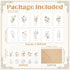 Harsever 50 Pack Floral Thank You Cards with Adhesive Envelopes,Gifts for Funeral Wedding Bridal Showers Baby Showers