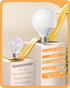 EDISHINE 4 Pack G25 LED Globe Light Bulbs CRI90+, 5W Equivalent 25W, 2700K Warm White 450LM, Vanity Light Bulbs