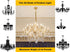 60 6 Duty,5 Inches Sangle Soppfy Vingage Canopy Kit and Pendant Light Fixture Chain for Chandelier or Swag Light