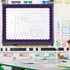Whaline 65.6ft Purple Bulletin Board Borders with 4 Rolls of Die-Cut Board Trim for School Classroom Office Decor