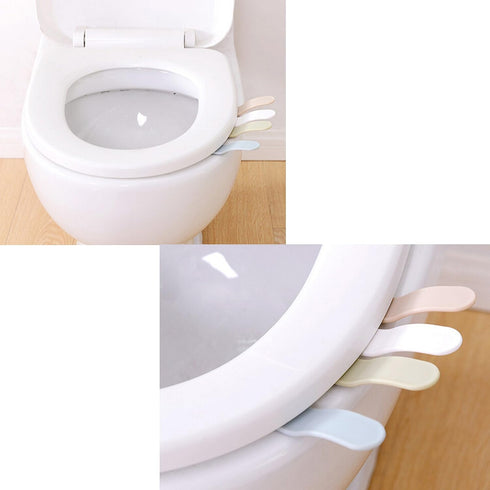 Cosmos Pack 2 of White Toilet Seat Pad Cover Lifter Lift Handle