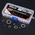 Hilitchi 300-Pcs 304 Stainless Steel Internal Tooth Star Lock Washers Assortment Set - 8 Sizes Included: M2 M3 M4 M5 M6