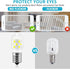 E17 LED Bulb, Microwave Oven Appliance Light Bulb, 3W (40W Equivalent), 380LM, 6000K Daylight White, 2 Packs