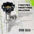 4 Inch 1/2" 3/4" Midline Valve Frost-Free Sillcock, Chrome-Plated Brass Body PEX Inlet x Hose Bib Outlet, Lead-Free