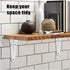 verkelly 4 8 10 Inch Pcs Shelf Brackets, x Heavy Duty Metal Wall Corner Angle Shelving for Wall Hanging Shelves