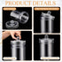 Geiserailie Set 4 of Plastic Sundry Jars with Lid Medical Sundry Jars Unlabeled Clear Dressing Storage Containers