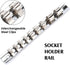 Set, M4- M18, 9 Set MIXPOWER Low Profile Impact Triple Square Bit Socket Solid One Piece Construction, Chrome