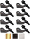 Litepak Heavy Duty Hinge Pin Door Stop (8 Pack, Oil Rubbed Bronze) Adjustable Door Saver