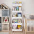 Calmootey 5-Tier Rolling Utility Cart with Drawer, Multifunctional Storage Organizer with Plastic Shelf & Metal Wheels,